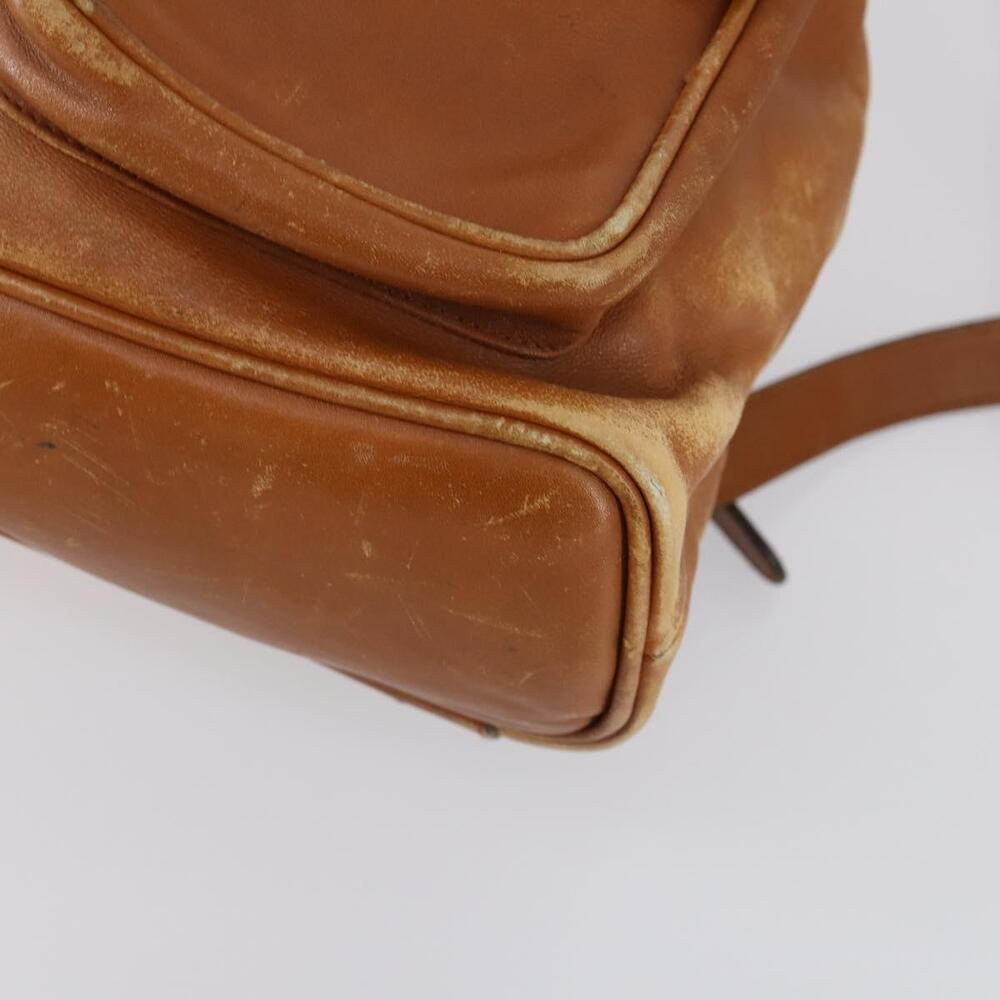 GUCCI Bamboo Backpack Leather Brown Gold 003 1998 0016 Auth 153308 - Picture 9 of 16